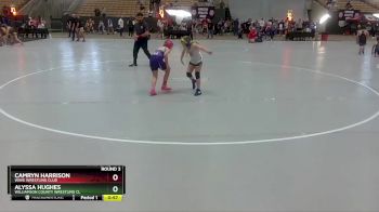 90 lbs Round 3 - Alyssa Hughes, Williamson County Wrestling Cl vs Camryn Harrison, Wave Wrestling Club