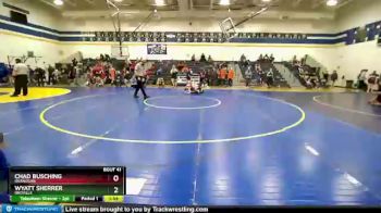 126 lbs Quarterfinal - Chad Busching, Okanogan vs Wyatt Sherrer, Oroville