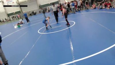 90 lbs Cons. Semi - Zaydon Wiese, Sherman Challengers vs Deacon Johnk, Broken Bow Wrestling Club
