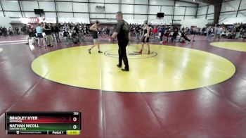 150 lbs Champ. Round 1 - Bradley Hyer, Herriman vs Nathan Nicoll, Canyon View