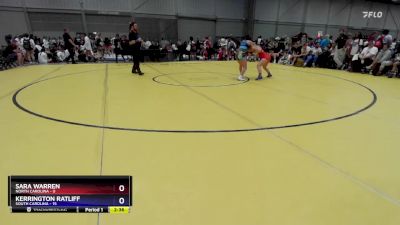 110 lbs Round 3 (8 Team) - Sara Warren, North Carolina vs Kerrington Ratliff, South Carolina