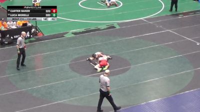 110 lbs Consi Of 32 #2 - Carter Baker, Burgettstown vs Luca Morelli, Dubois