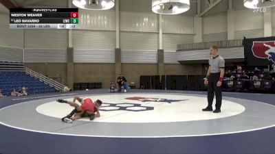 59 lbs Semis - Weston Weaver vs Leo Navarro, Legacy Elite Wrestling Club