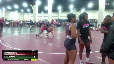 190 lbs Round 2 (8 Team) - Emari Brown, Charlies Angels Florida Black vs Keyla Lobelo, MIAMI ALLSTARS