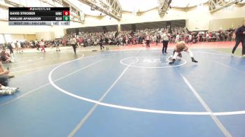 140-I lbs Round Of 64 - Khaleb Afanador, Mac Arthur vs David Strober, North Hunterdon, NJ