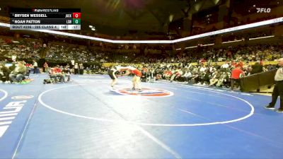 285 Class 4 lbs Cons. Round 3 - Noah Patton, Lee`s Summit West vs Brysen Wessell, Jackson