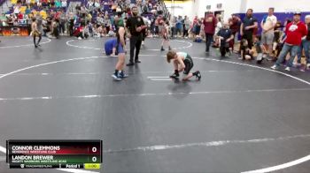 85 lbs Quarterfinal - Landon Brewer, Mighty Warriors Wrestling Acad vs Connor Clemmons, Reverence Wrestling Club