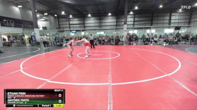 126 lbs Round 2 (4 Team) - Ethan Finn, NORTH CAROLINA WRESTLING FACTORY - RED vs Hayden Mayo, GROUND UP USA