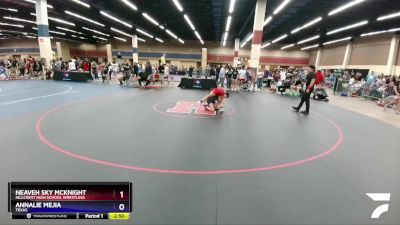 110 lbs Cons. Round 2 - Neaveh Sky Mcknight, Hillcrest High School Wrestling vs Annalie Mejia, Texas