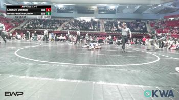 67 lbs Consi Of 4 - Adley Cunningham, Bartlesville Wrestling Club vs Blaine Backus, Newkirk Takedown Club