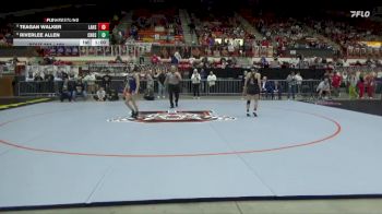 100 lbs Cons. Round 2 - Riverlee Allen, Chanute Hs vs Teagan Walker, Larned HS
