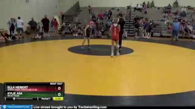 70-75 Lbs Round 2 - Ella Neibert, Indian Creek Wrestling Club Vs Kylie 