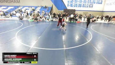 39-41 lbs Round 2 - Bridger Gorringe, Charger Wrestling Club vs Hayes Hardy, Box Elder Stingers