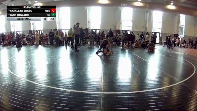 82-86 lbs Semifinal - Cataleya Erazo, Powhatan Youth Wrestling Club vs Jane Howard, Franconia
