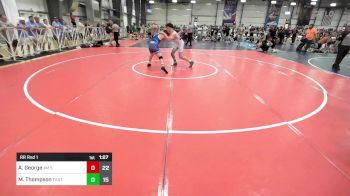 160 lbs Rr Rnd 1 - Alex George, 4M Strength vs Mason Thompson, Eastside Ice