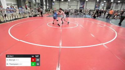 160 lbs Rr Rnd 1 - Alex George, 4M Strength vs Mason Thompson, Eastside Ice