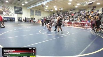 285 lbs Quarterfinal - Santiago Benitez, Villa Park vs Evan Glines, Vista Del Lago