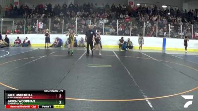 77 lbs Semifinal - Jace Underhill, Black Knights Youth WC vs Jaxon Woodman, Downriver WC