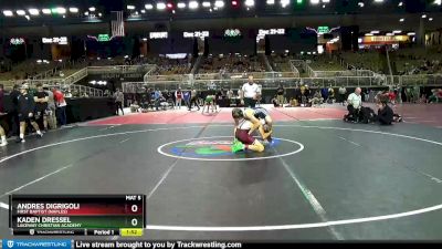 132 lbs Champ. Round 2 - Andres DiGrigoli, First Baptist (Naples) vs Kaden Dressel, Lakeway Christian Academy