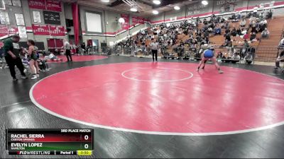 105 lbs 3rd Place Match - Evelyn Lopez, Hamilton vs Rachel Sierra, Canyon Springs