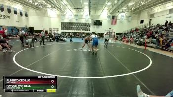 215 lbs Placement (4 Team) - Hayden Van Dell, Cheyenne East vs Alberto Cedillo, Broomfield