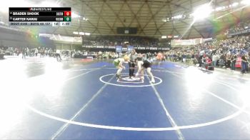Boys 4A 157 lbs Champ. Round 1 - Carter Kawai, Richland vs Braden Shook, South Kitsap