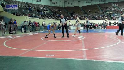 130 lbs Consi Of 16 #1 - Effie Hendrix, Kingfisher YellowJackets vs Leeah Wright, Deer Creek