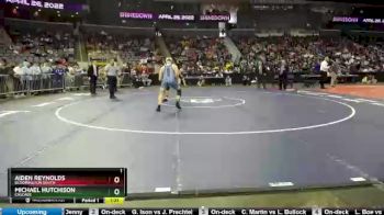 160 lbs Champ. Round 1 - Aiden Reynolds, Bloomington South vs Michael Hutchison, Cascade