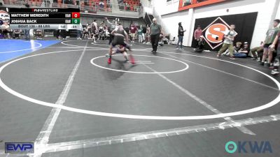 88 lbs Consolation - Matthew Meredith, Raw Wrestling Club vs Joshua Back, Raw Wrestling Club