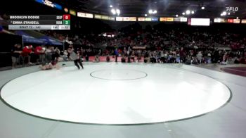 140 lbs Champ. Round 1 - Brooklyn Dodge, Soda Springs vs Emma Stansell, Kuna