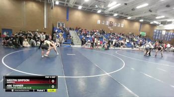 160 lbs Cons. Round 2 - Westin Simpson, Wasatch vs Abe Tanner, Champions Wrestling Club