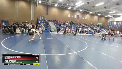 160 lbs Cons. Round 2 - Westin Simpson, Wasatch vs Abe Tanner, Champions Wrestling Club