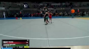 50 lbs Placement (4 Team) - Brady Young, Pierz vs Hudson Detloff, Holdingford