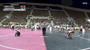 5A 120 lbs Semifinal - Sequoah Hicks, John Carroll Catholic HS vs Emmett Loper, Elberta HS