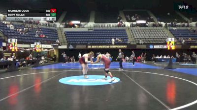 285 lbs Prelim - Nicholas Cook, Roanoke vs Rory Nolan, Norwich