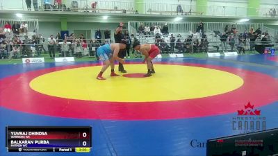 125kg Semifinal - Yuvraj Dhindsa, Warriors WC vs Balkaran Purba, Matmen WC