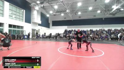 57 lbs Quarterfinal - Amia Lopez, Cal-Grapplers vs Terry Eum, Savage House Wrestling