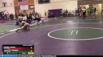 138 lbs Champ. Round 2 - Timothy Powers, Oak Harbor vs Daniel Garza, Hermiston
