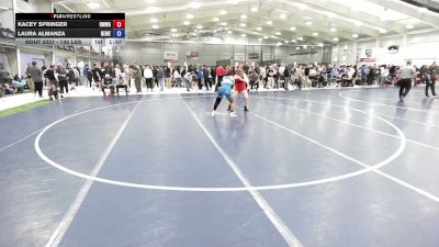 140 lbs Champ. Rd Of 32 - Kacey Springer, Rocky Mountain Wrestling Academy vs Laura Almanza, New Mexico
