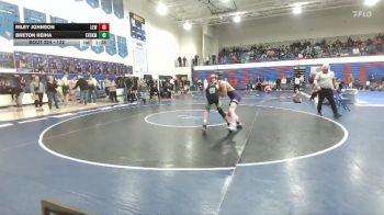 132 lbs Cons. Round 3 - Breton Reiha, East Valley (Spokane) vs Riley Johnson, Lewiston