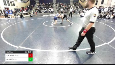 121 lbs 3rd Place - Greyson Music, Bishop McDevitt-Harrisburg vs Bobby Duffy, Christian Brothers Academy