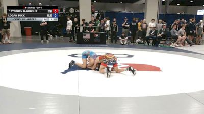 45 kg Cons. Quarters - Stephen Bagocius, Steller Trained Wrestling vs Logan Tuck, New Jersey