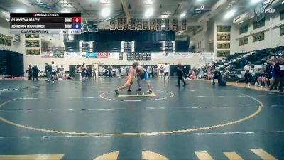 175 - 190 lbs Quarterfinal - Clayton Macy, WreSTL vs Jordan Krumrey, Thoroughbred Wrestling Academy