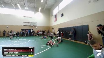 43 lbs Round 2 - Coen Stemhagen, Cherry Creek Wrestling Club vs Sawyer Watts, Team Aggression Wrestling Club
