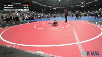 36 lbs Quarterfinal - Colt Manuel, Blackwell Wrestling Club vs Grady James, Cowboy Wrestling Club