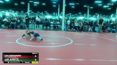 60 lbs Round 2 (10 Team) - Cam Doroshenko, Mat Assassins Blue vs Luke Averette, Finger Lakes Elite White