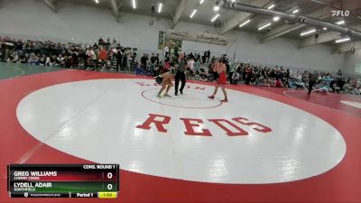 132 lbs Cons. Round 1 - Greg Williams, Cherry Creek vs Lydell Adair, Northfield