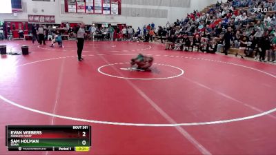 160 lbs Cons. Round 3 - Evan Wiebers, Mankato West vs Sam Holman, Edina