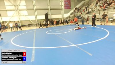 70-77 lbs Champ. Round 1 - Jade Mullins, Bethel AllStars Wrestling Club vs Isabella Almaguer, Victory Wrestling-Central WA
