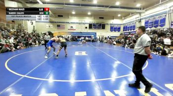 144 lbs 1st Place Match - Dario Calvo, Newark Memorial vs Bezhan Niazi, Alameda